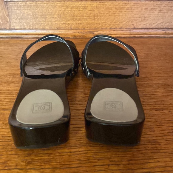 Chanel black clogs slides Sz 36 - Picture 4 of 5